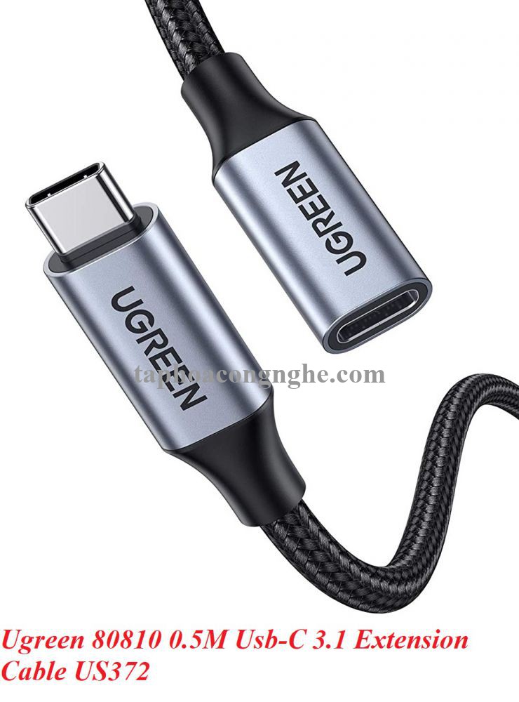 Ugreen 80810 0.5M Cáp nối dài usb type c US372 30080810